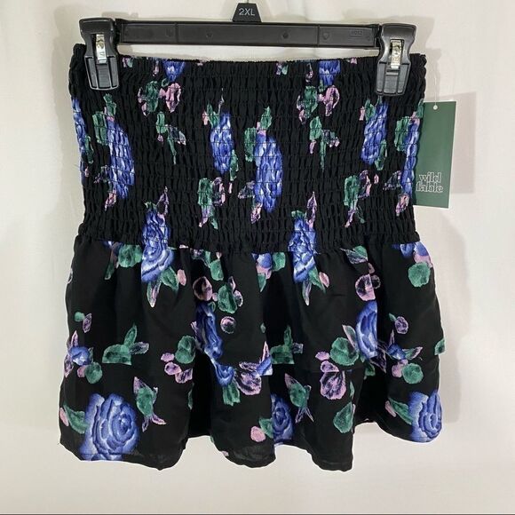 Wild Fable Smocked Ruffled Mini Skirt - Picture 3 of 6